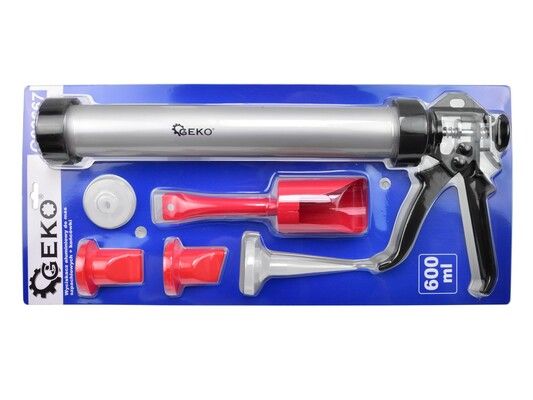 Hliníková vytlačovací pistole, 600 ml, s příslušenstvím
