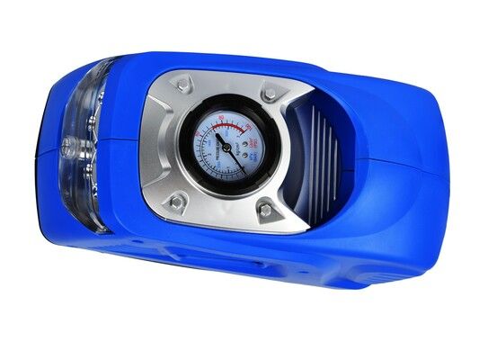 Kompresor mini s baterkou 12V/230V 100W