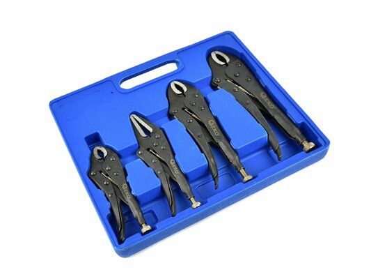 Sada upínacích kleští 125-250mm, 4ks