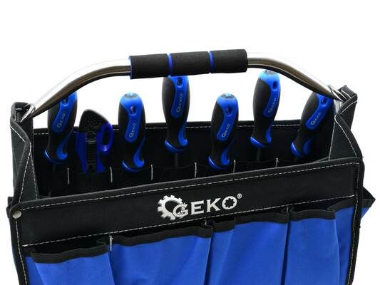 Skládací brašna na nářadí s rukojetí