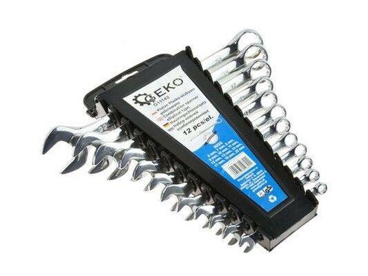 Sada klíčů očkoplochých, 12ks, 6-22mm, plast. držák