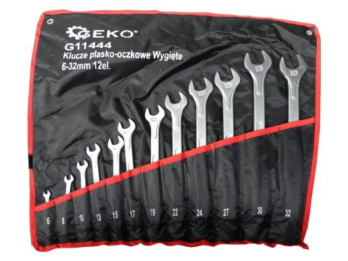 Klíče očkoploché vyhnuté, sada 12ks, 6-32mm - poškozený obal (mírně roztrhnutý