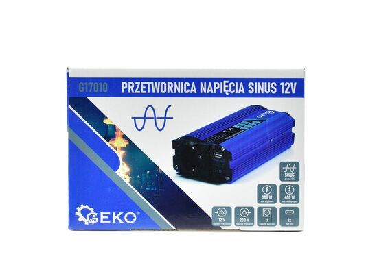 Sinusový měnič napětí 12V/230V 300/600W