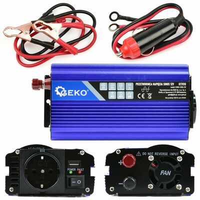 Sinusový měnič napětí 12V/230V 300/600W
