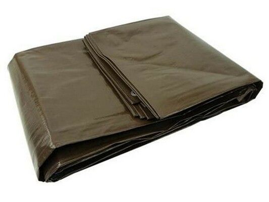 Plachta PP/PE nepromokavá extra silná, 8x12 m - proříznuté, celkem cca 80 cm