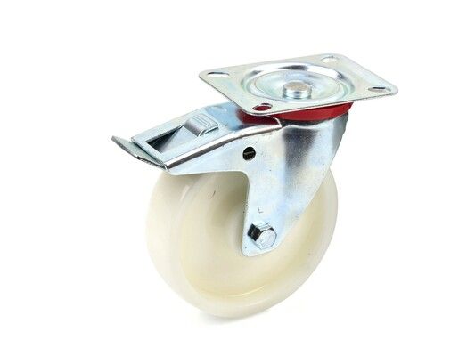 Náhradní otočné kolečko polypropylenové s brzdou 125mm