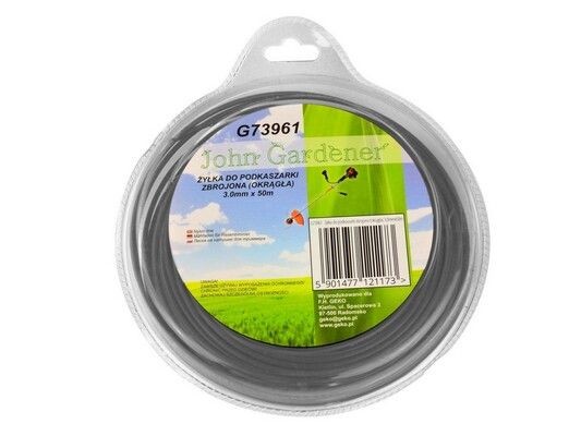 Struna do sekačky zesílená, 3,0mm, 50m, kulatý profil, nylon