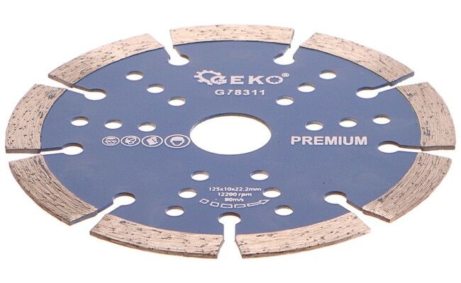 Kotouč diamantový řezný segmentový, 125x10x22mm