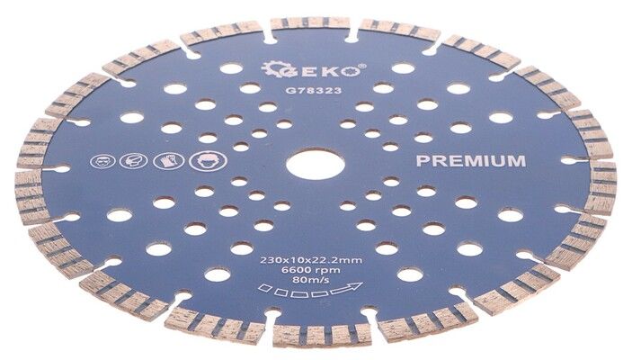 Kotouč diamantový řezný turbo-segmentový, 230x10x22mm