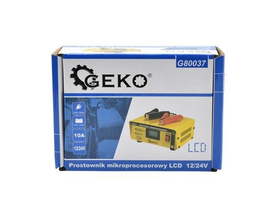 Mikroprocesorová nabíječka autobaterií LCD 12/24V