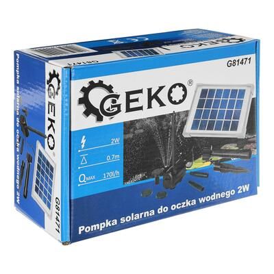 Solární čerpadlo 2W pro zahradní jezírko