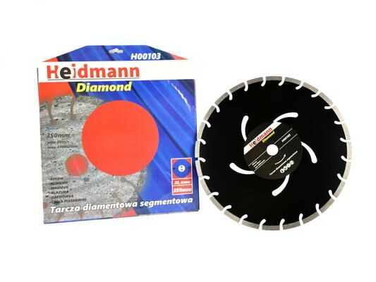 Kotouč diamantový řezný segmentový, 350x25,4x10mm