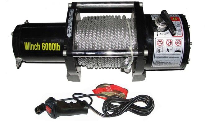 Elektrický lanový naviják 12V 2721Kg 6000lbs