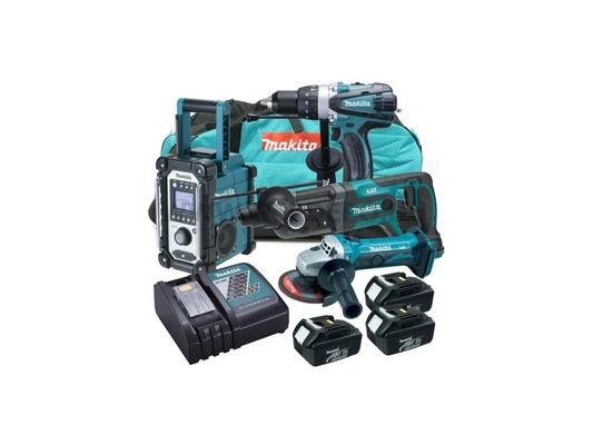 Makita DLX4008 aku sada, 4ks, 3x baterie, nabíječka, taška