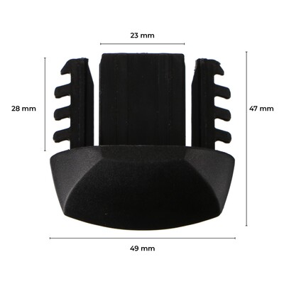 Plastová koncovka pro příčný nosník ROOF RACK IN / FIX, černá - náhradní díl