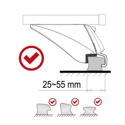 Příčný nosník se zámkem hliníkový ROOF RACK IN 1, 120cm, nosnost 90kg