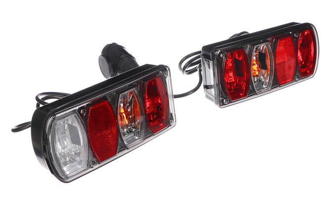 Sada světel s kabelem a 13pin zástrčkou pro nosič kol E-BIKE PREMIUM - náhradní díl