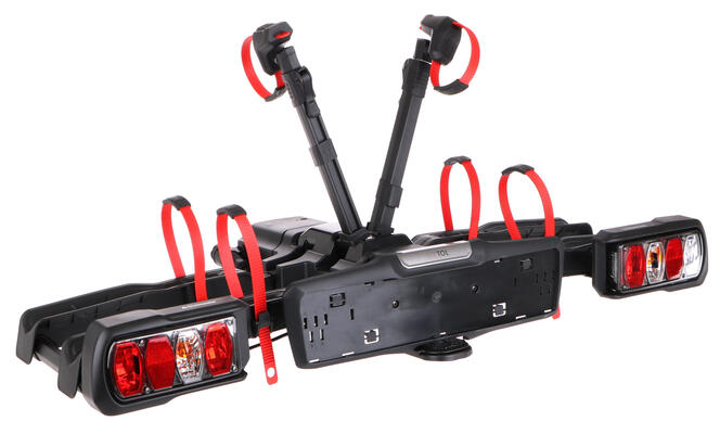 Nosič kol na tažné zařízení E-BIKE 2 PREMIUM - 2 elektrokola, nosnost 60kg, skládací