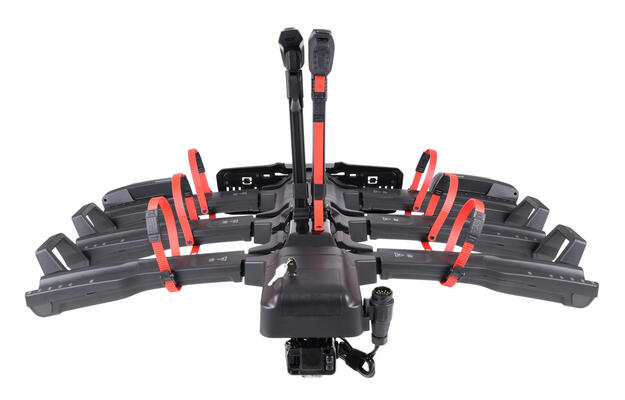 Nosič kol na tažné zařízení E-BIKE 3 PRO - 3 elektrokola, nosnost 60kg, skládací