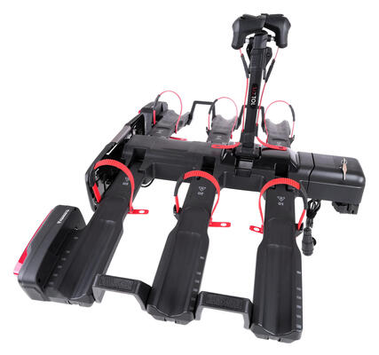 Nosič kol na tažné zařízení E-BIKE 3 PRO - 3 elektrokola, nosnost 60kg, skládací