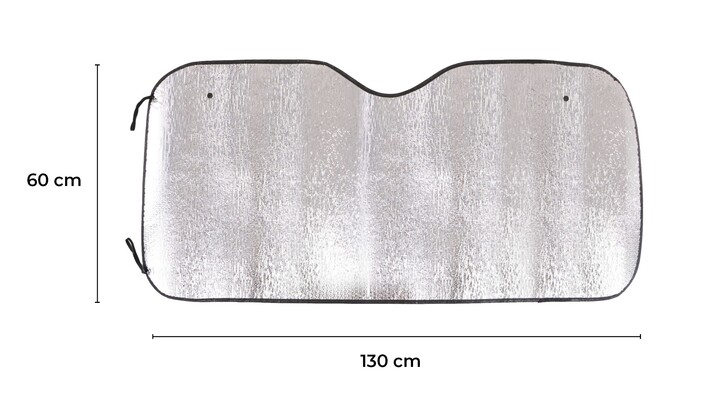 Sluneční clona na přední okno auta CAR SUNSHADE 4, 130 x 60 cm