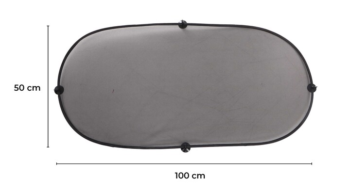 Sluneční clona s přísavkou na okno auta CAR SUNSHADE 8, 100 x 50 cm