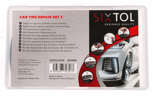 Sada na opravu defektu pneumatiky CAR TIRE REPAIR SET 3