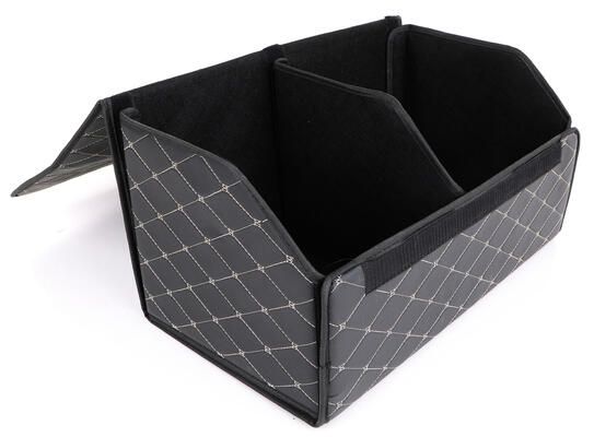 Organizér do kufru auta CAR COMPACT ELEGANT L, 2 přihrádky, skládací, s víkem