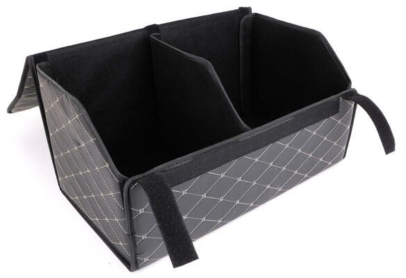 Organizér do kufru auta CAR COMPACT ELEGANT L, 2 přihrádky, skládací, s víkem