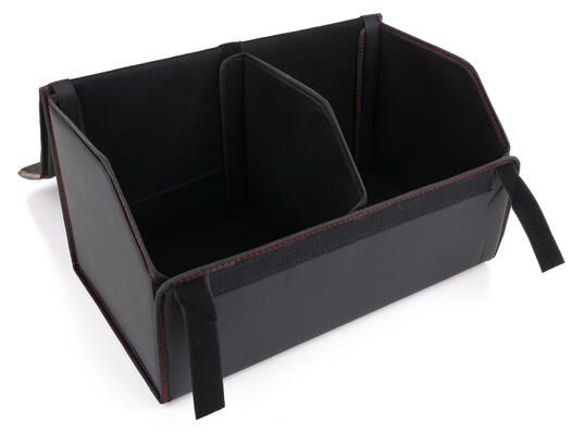 Organizér do kufru auta CAR COMPACT LEATHER L, 2 přihrádky, skládací, s víkem