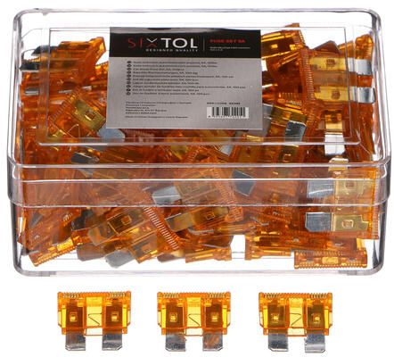Sada nožových automobilových pojistek MECHANIC FUSE SET 5A, 100ks