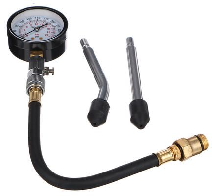 Sada pro testování komprese benzínových motorů MECHANIC ENGINE TESTER 4, 0-20bar, 4ks