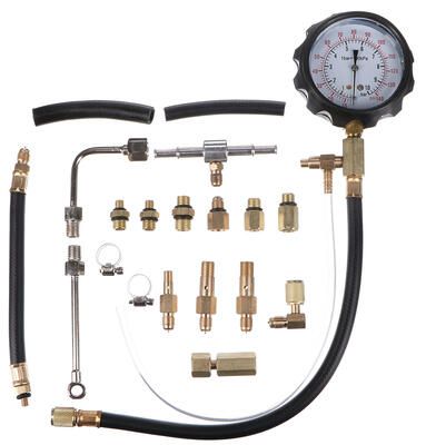 Sada pro testování tlaku benzínových motorů MECHANIC ENGINE TESTER 20, 0-10bar, 20ks