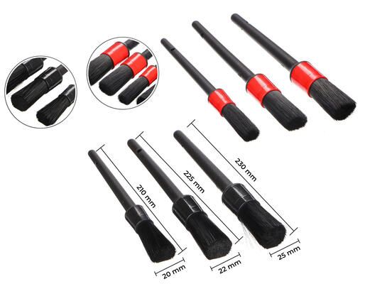 Sada precizních štětců pro čištění auta CAR DETAILING BRUSH 6, 6ks