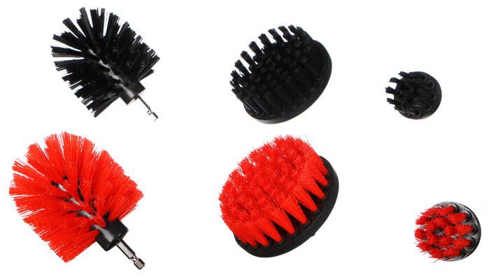 Sada kartáčů na vrtačku pro čištění auta CAR DETAILING DRILL BRUSH 6, 6ks