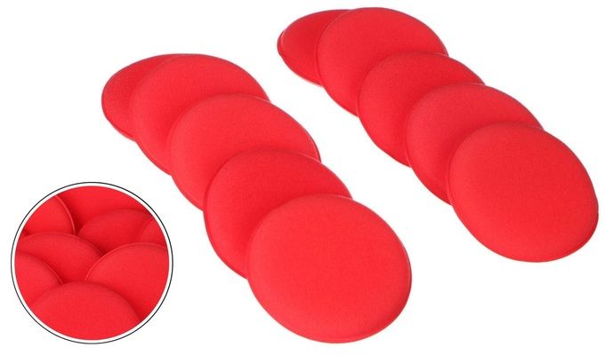 Sada leštících polštářků na vosk auta CAR DETAILING WAX PAD 10, 10ks