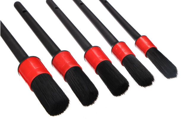 Sada měkkých precizních štětců pro čištění auta CAR DETAILING BRUSH 5 SOFT, 5ks
