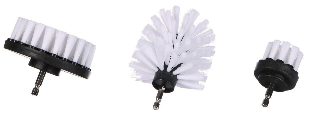 Sada kartáčů na vrtačku pro čištění auta CAR DETAILING DRILL BRUSH 3 SOFT, 3ks