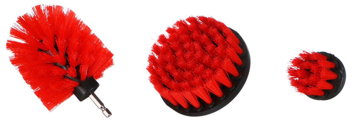 Sada kartáčů na vrtačku pro čištění auta CAR DETAILING DRILL BRUSH 3 MEDIUM, 3ks