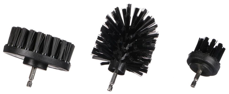 Sada kartáčů na vrtačku pro čištění auta CAR DETAILING DRILL BRUSH 3 HARD, 3ks