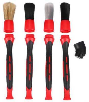 Sada precizních štětců s vyměnitelnými nástavci pro čištění auta CAR DETAILING BRUSH 4