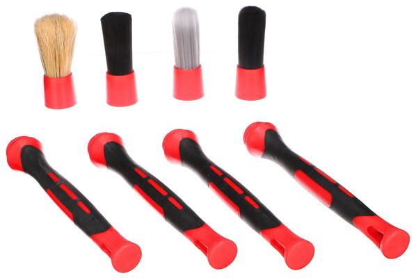Sada precizních štětců s vyměnitelnými nástavci pro čištění auta CAR DETAILING BRUSH 4