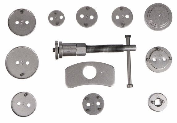 Stlačovák brzdových pístů MECHANIC BRAKE SET BLACK 12, sada 12ks