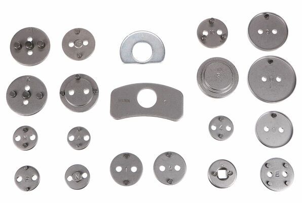 Stlačovák brzdových pístů MECHANIC BRAKE SET BLACK 22, sada 22ks