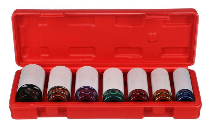 Rázové hlavice MECHANIC IMPACT 4, 1/2", 7ks