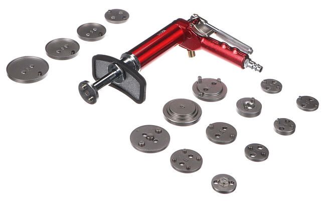 Pneumatický stlačovák brzdových pístů MECHANIC BRAKE SET PNEU 16, sada 16ks