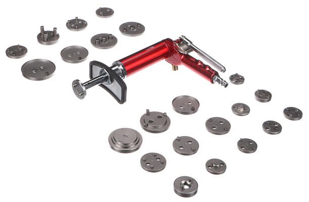 Pneumatický stlačovák brzdových pístů MECHANIC BRAKE SET PNEU 23, sada 23ks