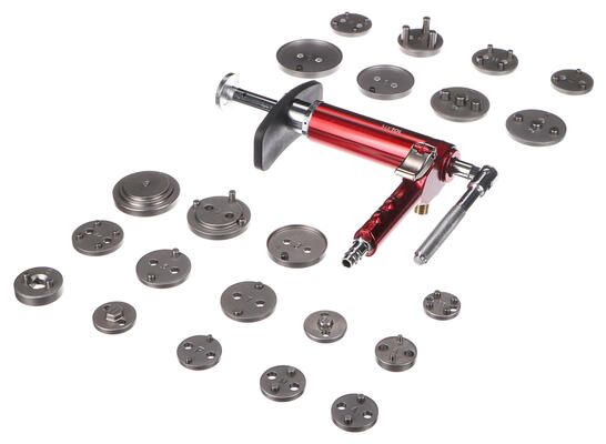Pneumatický stlačovák brzdových pístů MECHANIC BRAKE SET PNEU 23, sada 23ks