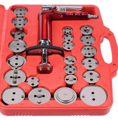 Pneumatický stlačovák brzdových pístů MECHANIC BRAKE SET PNEU 23, sada 23ks