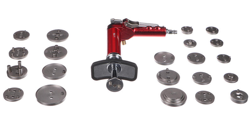 Pneumatický stlačovák brzdových pístů MECHANIC BRAKE SET PNEU 23, sada 23ks